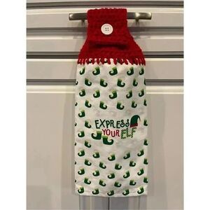 Crochet Top Kitchen Towel- Express Your Elf
